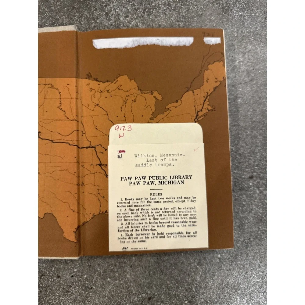 Last Of The Saddle Tramps March(1967)Second Print Messanie Wilkins W/Dust Jacket